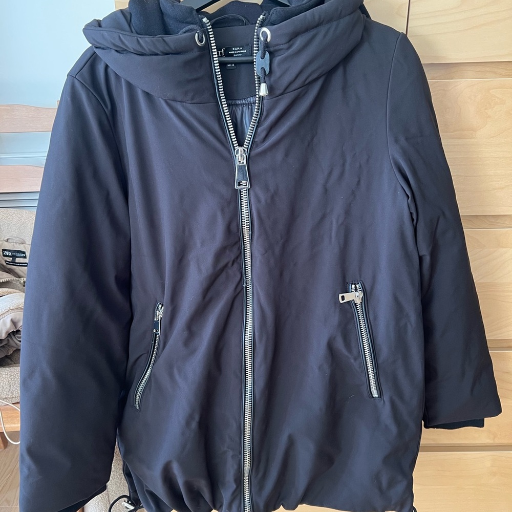 Zara Black puffer Jacket